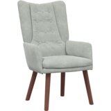  Udobna Fotelja Svjetlosiva Velvet | shoptok.hr