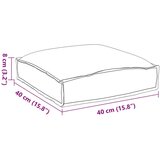 Vanjski jastučić Set od 6 Bež Poliester 40 x 40 x 8 cm | shoptok.hr