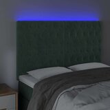  Posteljno vzglavje temno zeleno 144x7x118/128 cm žamet, (20932208) | Shoptok.si