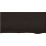 Stolna ploča tamnosiva 100x50x6 cm obrađena masivna hrastovina | shoptok.hr