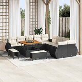  Sjedeća garnitura za vrt 13 kom. 13-Broj sjedala Crna i krem 100 x 100 x 71 cm | Shoptok.si