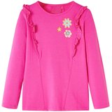  Dječja majica s dugim rukavima tamnoružičasta 104 | shoptok.hr