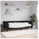 vidaXL Dnevna postelja z vzmetnico črna 90x190 cm žamet Cene