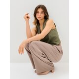Sinsay Široke hlače s mješavinom lana | shoptok.hr