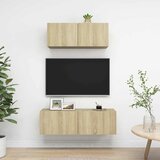  2-dijelni set TV ormarića boja hrasta sonome konstruirano drvo Smeđa | Shoptok.si