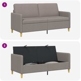 SOFA s pohranom Sivosmeđa 172 x 78 x 87 cm Poliester | shoptok.hr