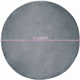 vidaXL Faux Rabbit Fur Rug Antracit Ø 200 cm Poliester | shoptok.hr