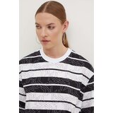 Karl Lagerfeld jeans Pamučna majica za žene, boja: crna, 245J1706 | shoptok.hr