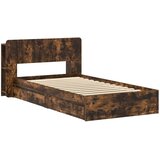  Okvir kreveta s pohranom s ladicama Dimljeni hrast 90 x 200 cm | shoptok.hr