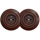  Kliklap - dvostruka retro kućna utičnica sa okvirom 230V, braon | Eponuda.com