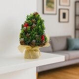  Dekorativno božićno drvce s češerima 17x10cm | Shoptok.si