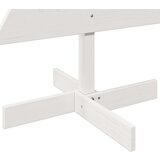vidaXL Drveno ukrasno božićno drvce bijelo 120 cm od masivne borovine | shoptok.hr