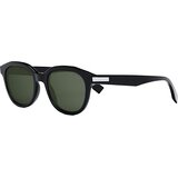 Fendi ESSENTIAL Essential Black Round Sunglasses ONE SIZE (52) Črna/Zelena Cene