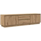 vidaXL TV omarica z LED lučkami artisan hrast 193,5x41x50 cm | Shoptok.si