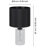Eglo 39979 - Stona lampa SAPUARA 1xE27/40W/230V crna | Eponuda.com