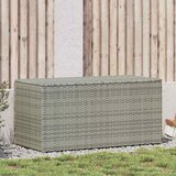  Vrtna kutija za pohranu od poliratana 100 x 50 x 50 cm siva | shoptok.hr