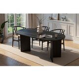 Hanah home Sablin - Wood Black Wood Black Dining Table | ePonuda.com
