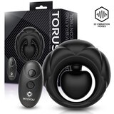 INTOYOU Torus Cock Ring with Vibrating Ball & Remote Black Cene