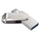 Sandisk USB C & USB DISK 512GB Ultra Dual LUXE, 3.1, srebrn, kovinski, branje do 150MB/s (SDDDC4-512G-G46) | Shoptok.si