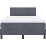  LED Box Spring Krevet Tamno siva 120 x 200 cm Baršun | shoptok.hr