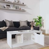  Stolić za kavu bijeli 102 x 50 x 36 cm od konstruiranog drva | shoptok.hr