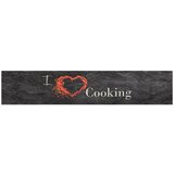 Maison Chic Kuhinjska Preproga, Rug pralna napis Cooking črna 60x300 cm žamet, (22121732) | Shoptok.si