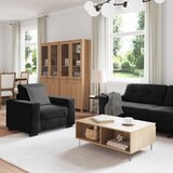  Set sofe 3 pcs Crna 221 x 80 x 80 cm Baršun | shoptok.hr