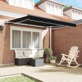  Skrovita tenda Crna 350 x 250 cm Poliester i čelik | shoptok.hr