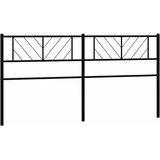  Metalno zamjensko uzglavlje crno 200 cm | shoptok.hr