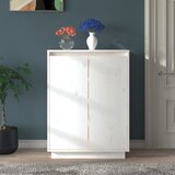 vidaXL omarica za čevlje bela 60x35x80 cm trdna borovina Cene