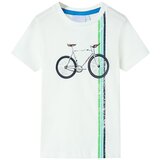 vidaXL Otroška majica s kratkimi rokavi bež 128 | Shoptok.si