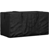 Torba za shranjevanje vrtnih blazin črna 150x75x75cm polietilen
