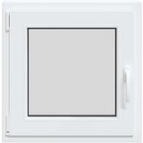 vidaXL podrumski prozor "RISOR" 50x50 cm Okretno-nagibni DIN lijevi bijeli | shoptok.hr