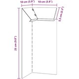 vidaXL Ograja za polže srebrna 10 x 10 x 25 cm Nerjaveče jeklo | Shoptok.si