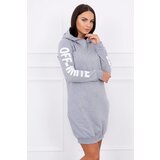 Kesi White gray melange dress Cene