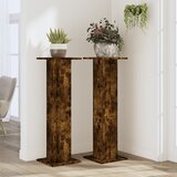  Stalci za biljke 2 kom boja dimljenog hrasta 30x30x95 cm drveni | shoptok.hr
