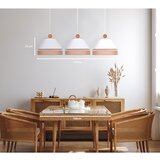  Duolla - Luster na sajli AVIGNON 3xE27/15W/230V bela/braon | Eponuda.com