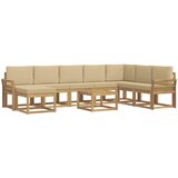 Set vanjskih sofa 9 kom. Bijela i bež | shoptok.hr