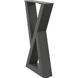  Noge za klub stolić 2 kom. antracit 38 x (42-43,3) cm čelik | shoptok.hr