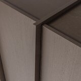 WOOOD Temno rjava omarica v jesenovem dekorju 102x140x44 cm Brock – | Shoptok.si