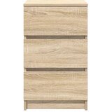  Noćni ormarić s 3 ladice sonoma hrast 39x35x65 cm | shoptok.hr