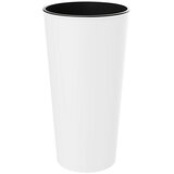  Visoka okrugla posuda za biljke Aurora (Vanjska dimenzija (ø x V): 30 x 57 cm, Plastika, Bijele boje) | shoptok.hr