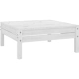Maison Chic Vrtni stolček - Vrtni stoli za noge bela trdna borovina JS888, (21878551) | Shoptok.si