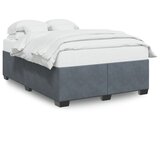vidaXL Posteljni okvir temno siv 140x190 cm žamet Cene