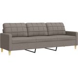 vidaXL Sedežna garnitura 3-delna z blazinami taupe blago, (21339681) | Shoptok.si