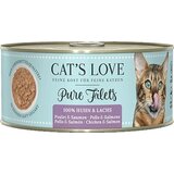 Cat's Love Pure Filets mokra hrana "Losos & Piščanec" Cene
