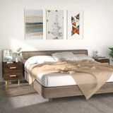 Furnova Nočna omarica 2 kosa rjavi hrast 40x35x47,5 cm, (21926624) | Shoptok.si