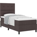 Box Spring Krevet s madracem Tamnosmeđa 100x200 cm Tkanina | shoptok.hr