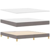  Krevet s opruga kutije Sivo-smeđa 180 x 200 cm tkanina | shoptok.hr