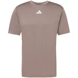 Adidas Tehnička sportska majica 'HIIT 3S MES' grafit siva / bijela